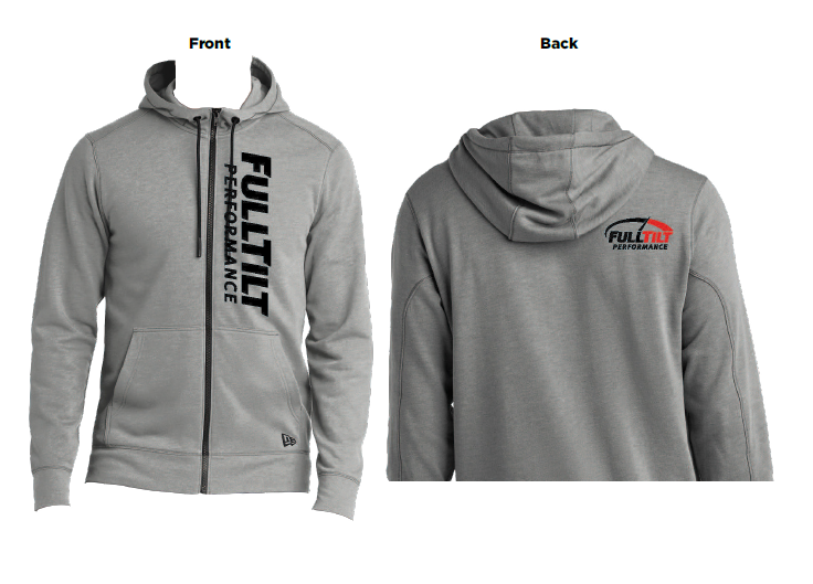 Full Tilt Performance Zip-Up Sweatshirt (Grey)